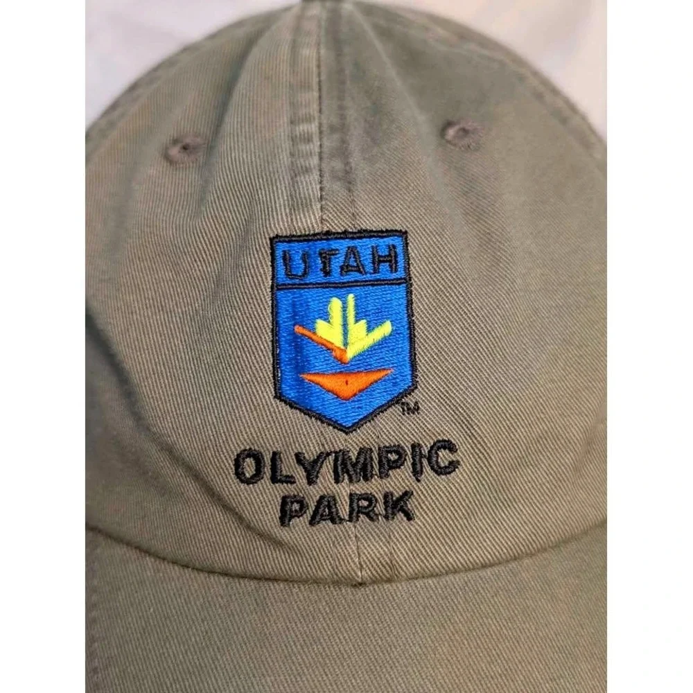 VTG. Fahrenheit ~ Utah‎ Olympic Park Hat ~ Men's OSFA Olive Green ~ Dad Cap